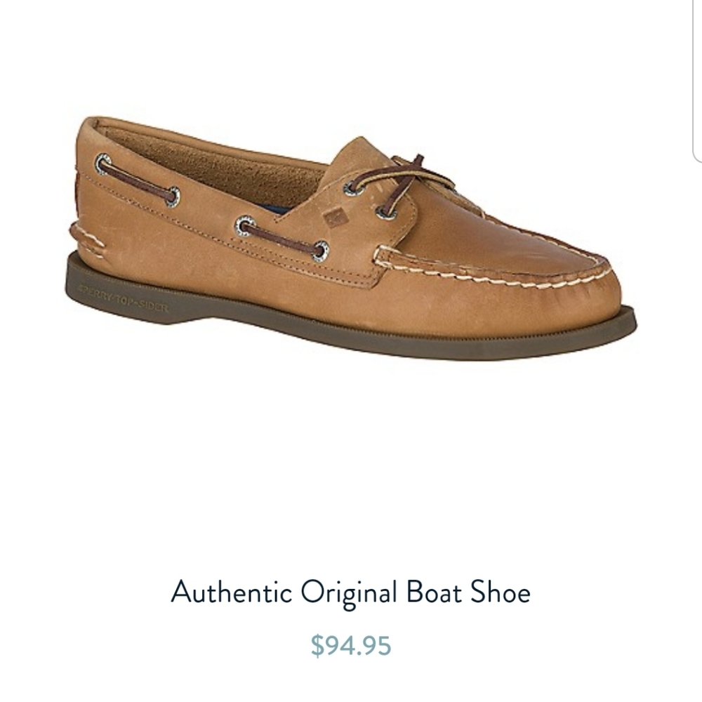 Sperry Leather Gold Cup size 8 Sahara leather beig